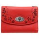 Yoshi Maryport Leather Purse with Cut-Out Flower Detail