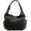 Yoshi Meehan Medium Size Leather Slouched Shoulder Bag / Handbag Black