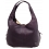 Yoshi Meehan Medium Size Leather Slouched Shoulder Bag / Handbag Plum