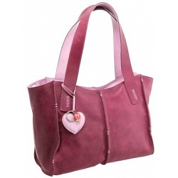 Yoshi Pentire Large Leather Zip Top Shoulder Bag / Handbag