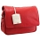 Yoshi Richmond Flap Over Shoulder / Across Body Leather Handbag Red