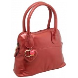 Yoshi Rosendale Mini Dome Shaped Metallic Grab Bag / Leather Handbag