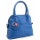 Yoshi Rosendale Mini Dome Shaped Grab Bag / Leather Handbag Conflower Blue