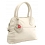 Yoshi Rosendale Mini Dome Shaped Grab Bag / Leather Handbag Cream