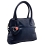 Yoshi Rosendale Mini Dome Shaped Grab Bag / Leather Handbag Navy