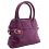 Yoshi Rosendale Mini Dome Shaped Grab Bag / Leather Handbag Berry