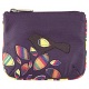 Yoshi Rosie Bird Applique Leather Zip Top Coin Purse