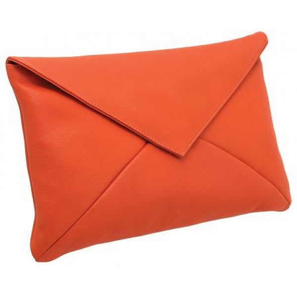 leather envelope clutch bag