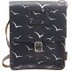 Yoshi Rushmore Bird Print Leather Across Body Bag / Satchel