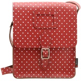 Yoshi Rushmore Red Polka Leather Across Body Bag / Satchel