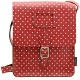 Yoshi Rushmore Red Polka Leather Across Body Bag / Satchel