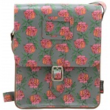 Yoshi Rushmore Rose Print Across Body Leather Satchel