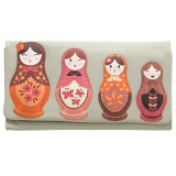 Yoshi Russian Doll Limited Edition Leather Flap Over Purse