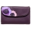 Yoshi Sunbury Large Leather Flap Over Purse Plum