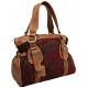 Yoshi Tabitha Hand Woven Tapestry Shoulder Bag / Leather Handbag