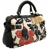Yoshi Tallulah Large Hand Woven Tapestry Shopper Bag / Leather Grab Bag
