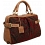 Yoshi Tallulah Large Hand Woven Tapestry Shopper Bag / Leather Grab Bag Brown / Maroon