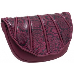 Yoshi Veda Python Trim Shell Clutch Bag / Evening Bag