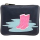 Yoshi Wellies Applique Leather Zip Coin Purse