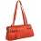 Yoshi Windslowe Double Zip Shoulder Bag / Leather Handbag Portland Orange