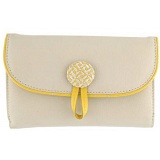 Yoshi Wissage Leather Flapover Purse With Zip Coin Pocket