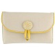 Yoshi Wissage Leather Flapover Purse With Zip Coin Pocket