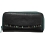 Yoshi Woodbury Large Leather Zip Round Purse Black / Green