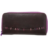 Yoshi Woodbury Large Leather Zip Round Purse