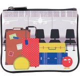 Yoshi Come Fly With Me Applique Leather Zip Top Coin Purse