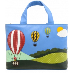 Yoshi Hampton Limited Edition Balloons Up In The Air Leather Handbag