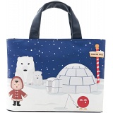 Yoshi Its Cold Outside Applique Leather Grab Bag / Handbag