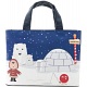 Yoshi Its Cold Outside Applique Leather Grab Bag / Handbag