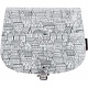 Yoshi Topher Leather Cartridge Satchel with Houses Print