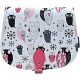 Yoshi Topher Leather Cartridge Satchel with Owl Print
