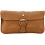 Yoshi Reynolds Natural Leather Clutch Bag / Mini Across Body Bag Tan