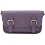 Yoshi Lawrence Leather Satchel Bag / Handbag Lavender