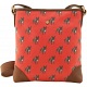 Yoshi Garner Canvas Across Body Bag with Leather Trim (Dog Print)