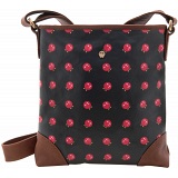 Yoshi Garner Canvas Across Body Bag with Leather Trim (Yoshi Print)