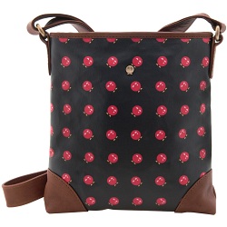 Yoshi Garner Canvas Across Body Bag with Leather Trim (Yoshi Print)