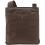 Yoshi Whitworth Leather Across Body Bag / Handbag Chocolate