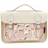 Yoshi Dewhurst Love Hearts Print Leather Satchel / Small Work Bag