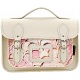 Yoshi Dewhurst Love Hearts Print Leather Satchel / Small Work Bag