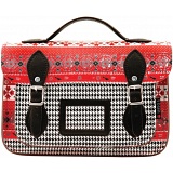 Yoshi Dewhurst Navajo Print Leather Satchel / Small Work Bag