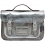 Yoshi Dewhurst Metallic Leather Satchel / Small Work Bag Gunmetal Metallic 