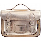 Yoshi Dewhurst Metallic Leather Satchel / Small Work Bag