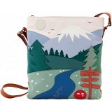 Yoshi Yoshi-Mite National Park Applique Leather Across Body Bag