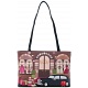 Yoshi Shop Until You Drop Leather Applique Shoulder Bag / Handbag