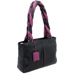 Yoshi Elsie Twisted Strap Shoulder Bag / Leather Handbag