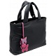 Yoshi Hampton Butterfly Charm Medium Grab Bag / Leather Handbag