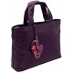 Yoshi Hampton Heart Charm Medium Grab Bag / Leather Handbag
